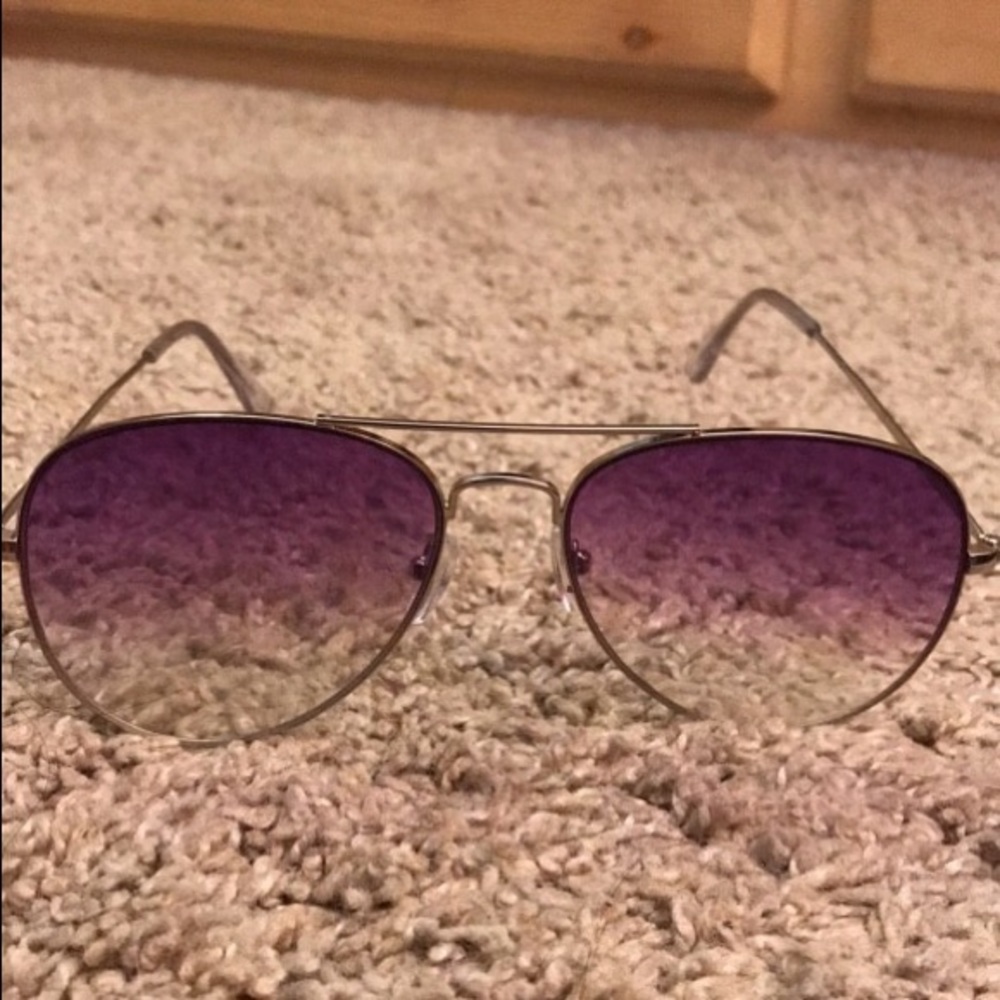 Purple ombre aviators
